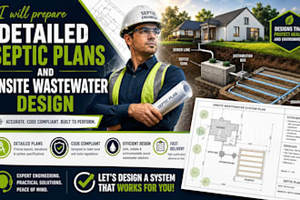 prepare detailed septic plans and onsite wastewater design