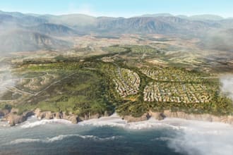 render large scale urban planning smart city masterplan real estate developments