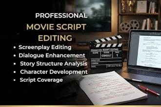 edit your script editing, screenplay, movie script, and film script