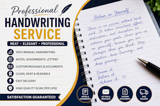 write professional handwritten notes