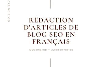 rediger un article de blog SEO en francais
