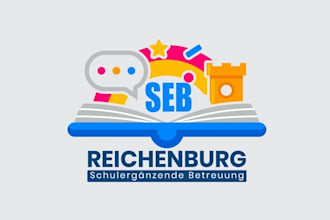 design supplementary school care kids care logo