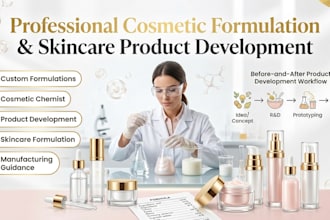 develop cosmetic formulation, skincare, product development, cosmetic chemist