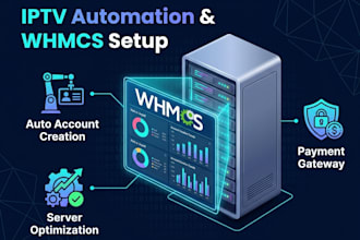 fix and automate iptv panel server  iptv website with whmcs billing system