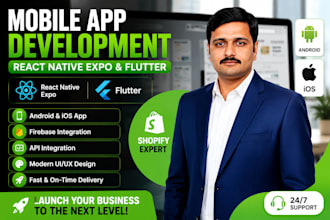 build android apps using react native expo and flutter