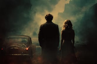 create a unique horror, thriller book cover design
