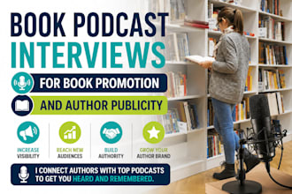 book podcast interviews for book promotion and author publicity