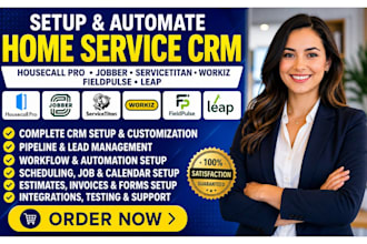 setup housecall pro jobber servicetitan workiz fieldpulse leap home service crm