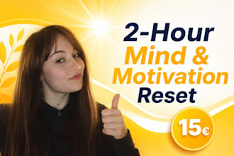 guide a 2 hour session to boost motivation and clear mental fog