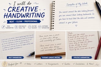 handwrite neat notes and assignments