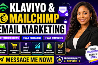 setup klaviyo email marketing automation flow mailchimp email campaign template
