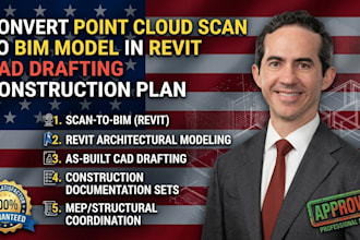 convert point cloud scan to bim model in revit cad drafting construction plan