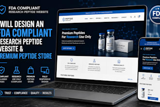 fda compliant website research peptide website  peptide woocommerce website
