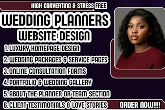 wedding planner website, wedding website design, event planner website
