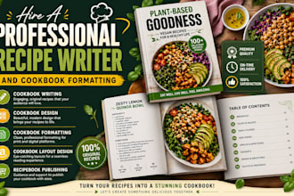 do cookbook layout design, recipe ebook cookbook writer, KDP cookbook formatting