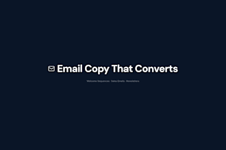 write converting email copy and email sequences for your business