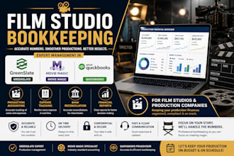 manage greenslate, movie magic and quickbooks for film studios