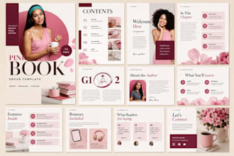 design premium canva ebook mockup freebie lead magnet pdf canva template bifold