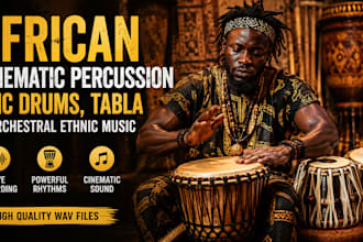 record african cinematic percussion epic drums tabla and ethnic orchestral music