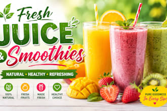 create fresh natural juice and smoothies