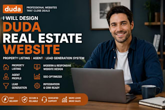 design duda real estate website property listing website lead generation