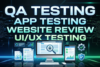 do qa user testing website review app testing ui ux testing ios android testing
