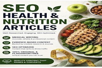 write SEO health and nutrition blog articles