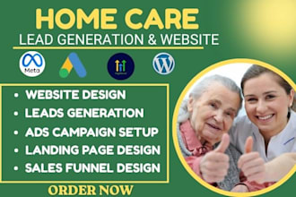 home care leads elderly care leads senior care leads home care landing page