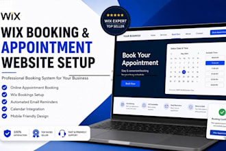 build a wix website with online store and booking system