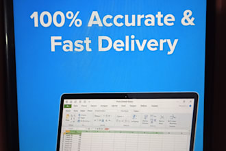 do data entry,typing,PDF to word,and excel fast and accurately