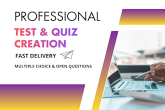 create professional tests and quizzes for any subject