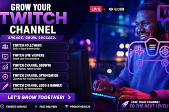 promote your twitch channel, youtube, kick promotion to real viewers, chatters