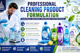 do formulation for cleaning products, laundry, detergents and organic solution