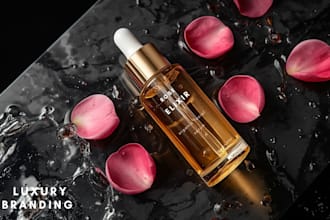 design organic skincare product mockups and luxury social media posts