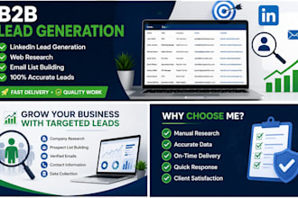 do web research, lead generation, and linkedin lead generation