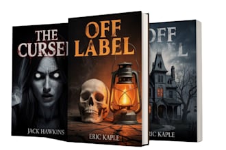 design horror book cover and mysterious book thriller