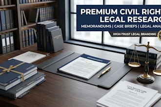 research civil rights cases, write legal memorandums, case briefs