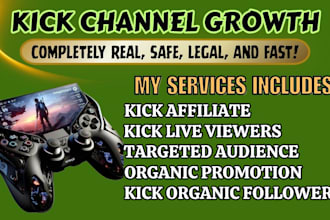 do kick channel promotion to boost kick live viewers, kick followers
