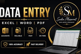 do data entry, excel data entry and PDF conversion