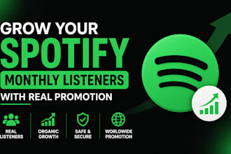 grow your spotify monthly listeners with real promotion monthly listeners