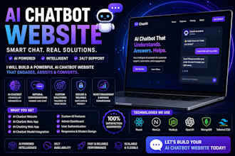 develop ai chatbot web app, ai chatbot website, ai website application