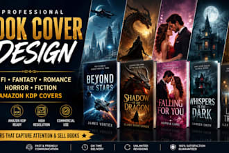design sci fic fantasy horror fiction thriller romance for amazon kdp cover