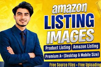 design amazon listing images and product listing images