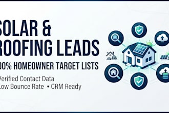 provide verified solar leads and roofing homeowner leads