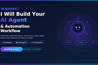 build an ai agent or automation workflow using n8n and openai