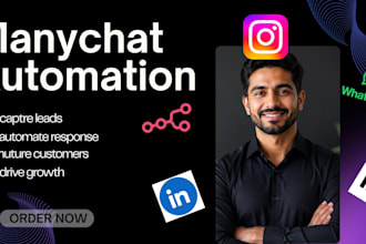 setup manychat automation many chat chatbot dm  whatsapp chatbot