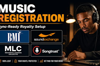 register and organize your music rights for sync licensing