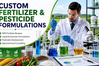 develop custom fertilizer and pesticide formulations and recipes
