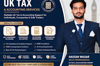 prepare UK company accounts, file corporation tax ct600 and hmrc submission