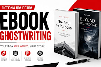 ghostwrite fiction and nonfiction ebook with engaging storytelling